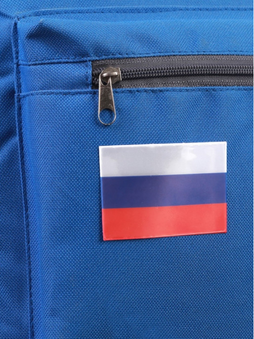 Светоотражающие наклейки «Флаг России», 6.4×4.4 см, 4 шт. на листе, триколор
