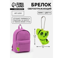 Светоотражающий элемент «Собачка», двусторонний, 5.5×4.4 см, МИКС