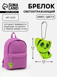 Светоотражающий элемент «Собачка», двусторонний, 5.5×4.4 см, МИКС