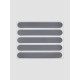 Светоотражающая термонаклейка «Полосы», 12×1.5 см, 5 шт. на листе, серая