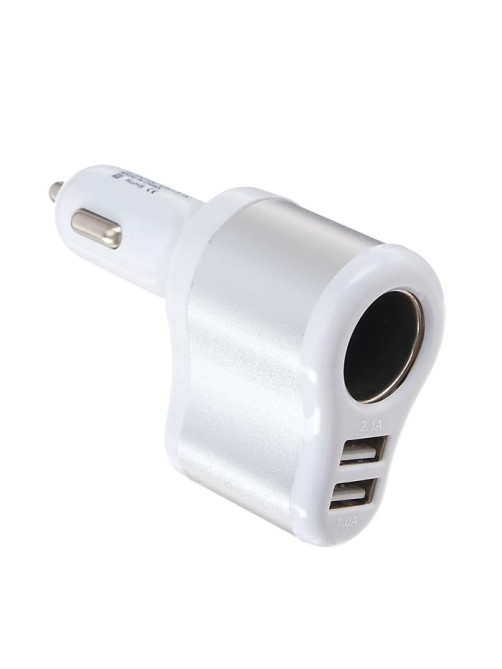 Разветвитель прикуривателя TORSO, USB 1 А / 2.1 А, 60 Вт, 12/24 В, микс