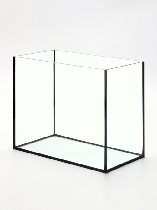 Аквариум «Прямоугольный» с крышкой, 30 литров, 40×23×32/37 см, чёрный