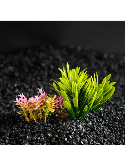 Растение искусственное аквариумное, на подставке под камень, 14×11×7 см