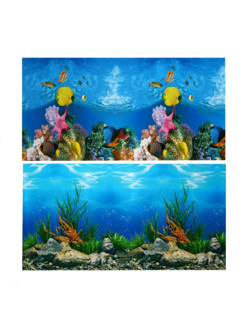Фон для аквариума двухсторонний, 40×75 см