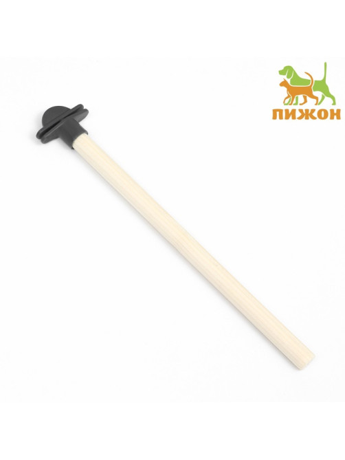 Жёрдочка для птиц «Пижон», 21×1.2 см, средняя, дерево, бежевая