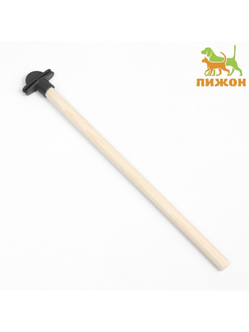 Жёрдочка для птиц «Пижон», 26×1.2 см, средняя, дерево, бежевая