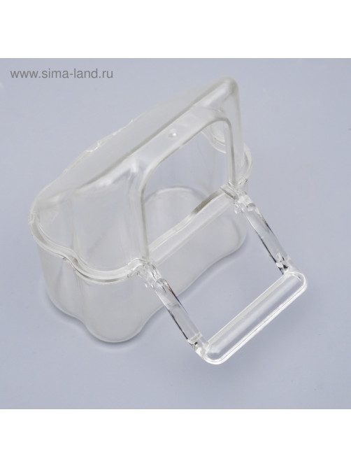 Кормушка для птиц, 6.7×6.2×8 см, внешняя, пластик, прозрачная