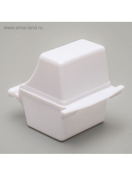 Кормушка для птиц, 7.5×5.5×9 см, внутренняя, пластик, белая