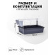 Клетка для грызунов «Пижон» №1 складная, 58×40×34 см, миска, 2 кормушки, серая