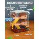 Клетка для грызунов «Пижон», 31×24×40 см двухэтажная. с наполнением, коричневая