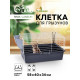 Клетка для грызунов «Пижон» №1 складная, 58×40×34 см, миска, 2 кормушки, серая