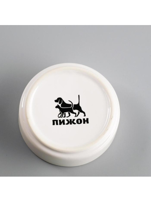 Миска для грызунов «Сытая мордочка», 80 мл, 8.5×3 см, керамика, белая