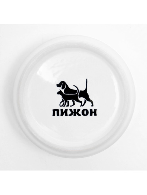 Миска для грызунов «Лакомство», 80 мл, 8.5×3 см, керамика, белая