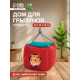 Подвесной дом для грызунов «Куб», 12×12×12 см, мебельная ткань, флис, цвет МИКС