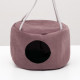 Подвесной дом для грызунов, 15×10 см, круглый, мебельная ткань, флис, цвет МИКС