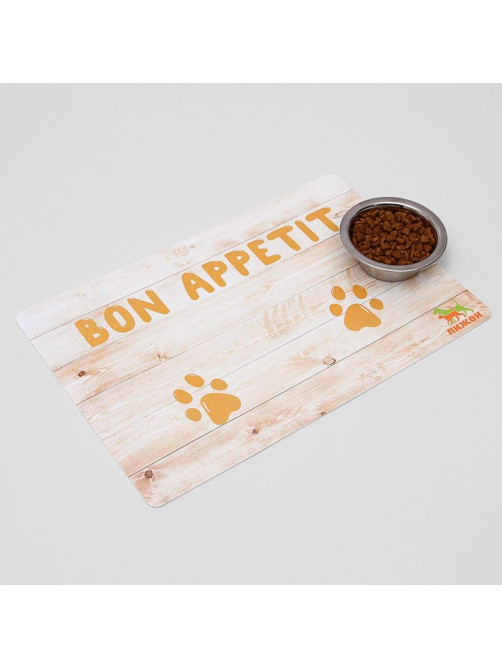 Коврик под миску «Пижон» Bon Appetit с нескользящим основанием 43×28 см
