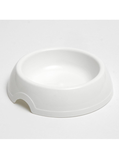 Миска для кошек и собак, 200 мл, 14.5×3 см, пластик, белая