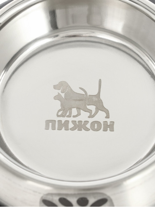 Миска, 235 мл, с нескользящим основанием, с принтом, нержавеющая сталь