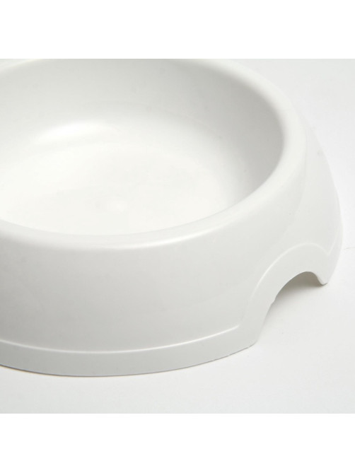 Миска для кошек и собак, 200 мл, 14.5×3 см, пластик, белая