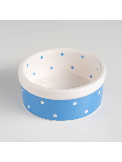 Миска малая Prince, 100 мл, 8.5×3.5 см, керамика, голубая