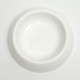 Миска для кошек и собак, 200 мл, 14.5×3 см, пластик, белая