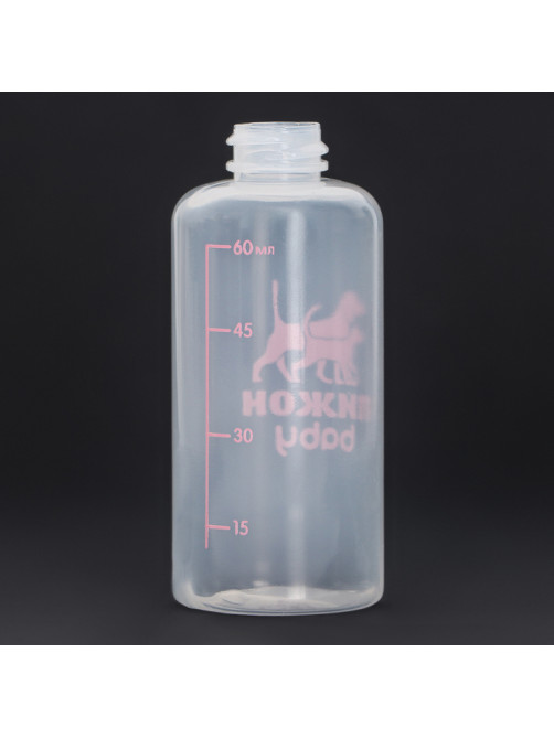 Набор для вскармливания животных «Пижон», бутылочка 60 мл, 4 соски и ёршик, розовый
