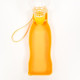 Автопоилка прогулочная с фигурной бутылочкой, 250 мл, пластик, жёлтая