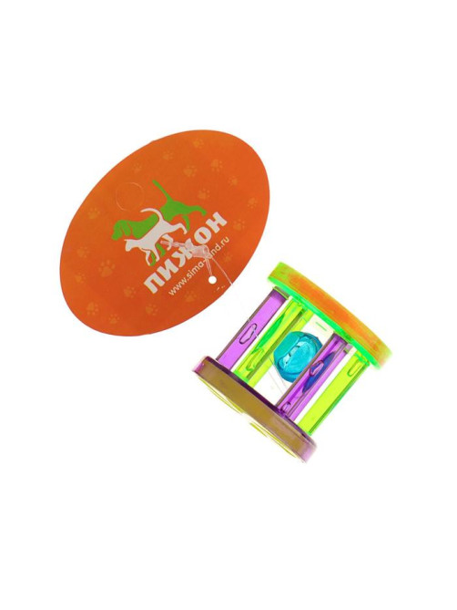 Игрушка для кошек «Арена», 4 см, с бубенчиком, МИКС