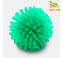 Шарик для кошек игольчатый, мягкий, 3.5 см, микс цветов (фасовка 10 шт.), микс цветов