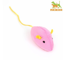 Игрушка для кошек «Мышь с кошачьей мятой», 5 см, розовая