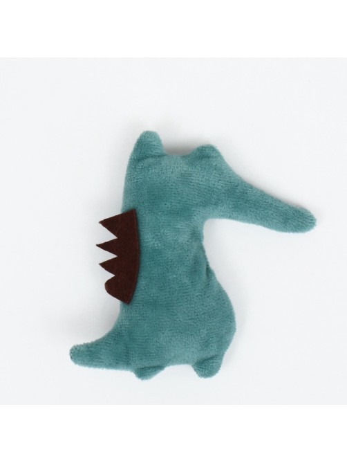 Игрушка для кошек, «Крокодил», с кошачьей мятой, 10 см, зелёная