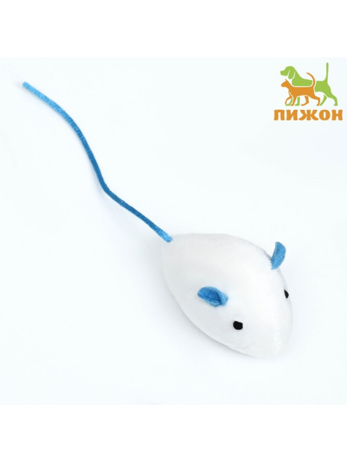Игрушка для кошек «Мышь с кошачьей мятой», 5 см, белая