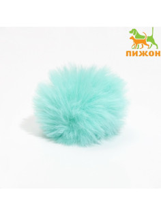 Игрушка для кошек «Меховой шарик», 5 см, искусственный мех, мятная