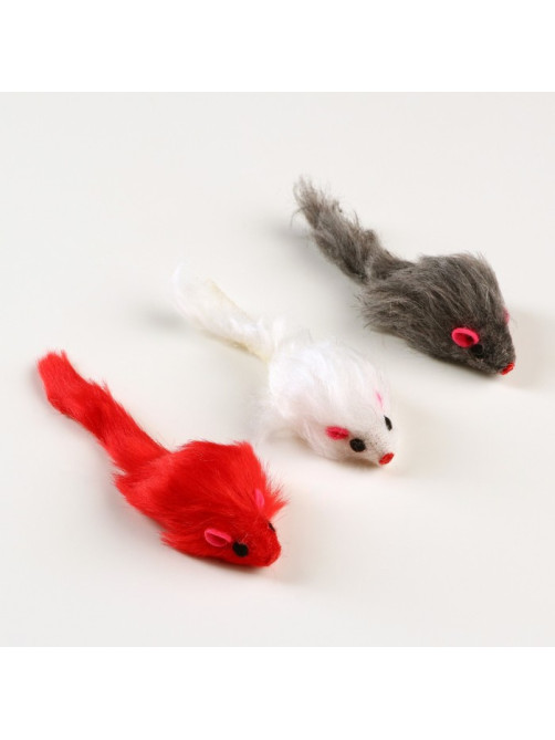 Игрушка для кошек «Мышь малая», 5 см, фасовка 60 шт., цвет МИКС