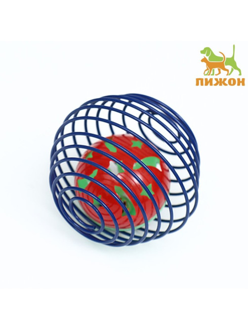 Игрушка «Мяч в пружинном шаре», 6 см