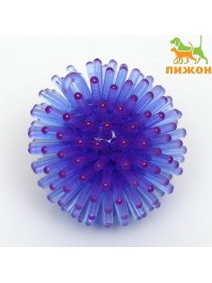 Шарик для кошек игольчатый, мягкий, 3.5 см, синий