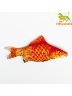 Игрушка «Рыба моей мечты!» с кошачьей мятой, 20 см, красный карп