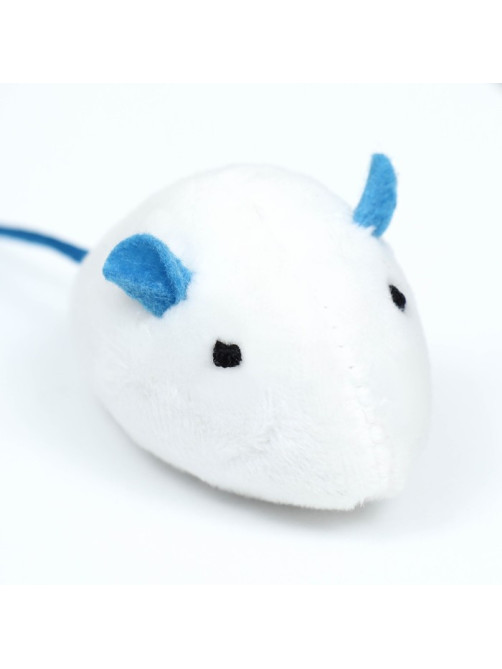 Игрушка для кошек «Мышь с кошачьей мятой», 5 см, белая