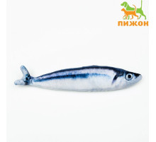 Игрушка «Рыба моей мечты!» с кошачьей мятой, сайра, 20 см