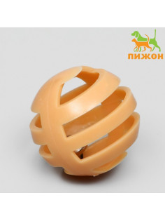 Шарик для кошек с бубенчиком «Футбол», 3.8 см, микс цветов