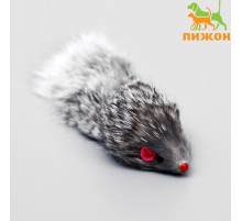 Мышь, 5 см, натуральный мех, серая