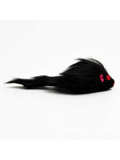 Игрушка для кошек «Мышь малая», 5 см, искусственный мех, чёрная