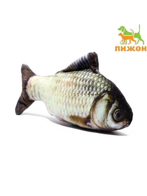 Игрушка «Рыба моей мечты!» с кошачьей мятой, карась, 20 см