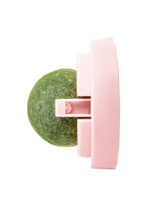 Игрушка для кошек из кошачьей мяты «Вращающийся шарик» на основании, 5×4 см, розовая