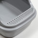 Туалет Айша M с бортом 53×39×21 см серый FIX