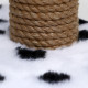 Когтеточка для котят, 30×20×34 см, двойная, джут, белая