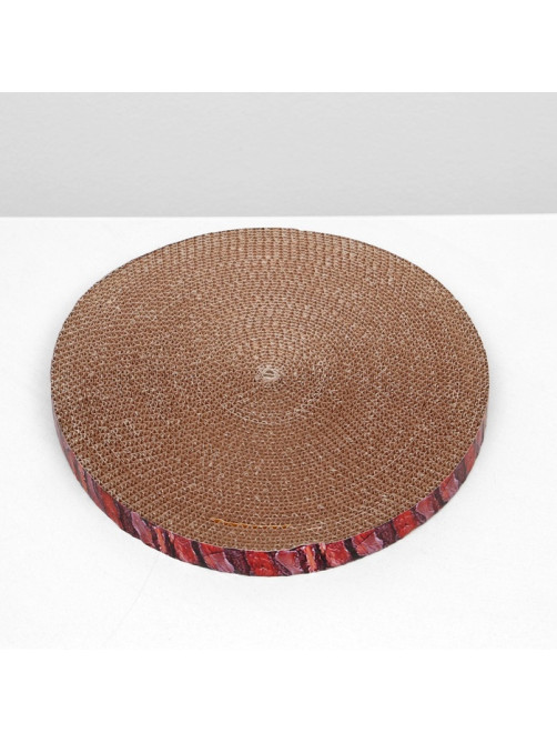 Гофрокогтеточка «Пижон. Спил сосны», 28×2.5 см, с пропиткой, круглая