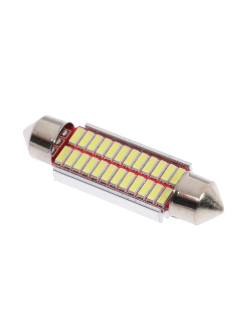 Автомобильная лампа, светодиодная Cartage, C5W, 12 В, 22 SMD, 41 мм, свет белый