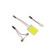 Автомобильная лампа светодиодная, 12 В, 24 SMD, два переходника, свет белый