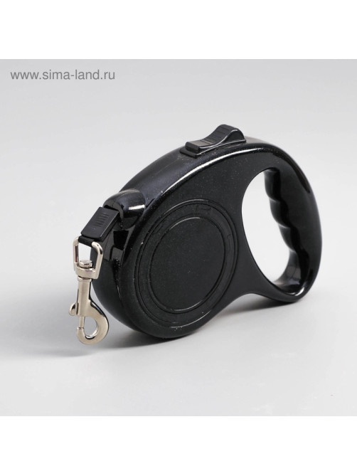 Рулетка, 5 м, до 15 кг, эргономичная, чёрная